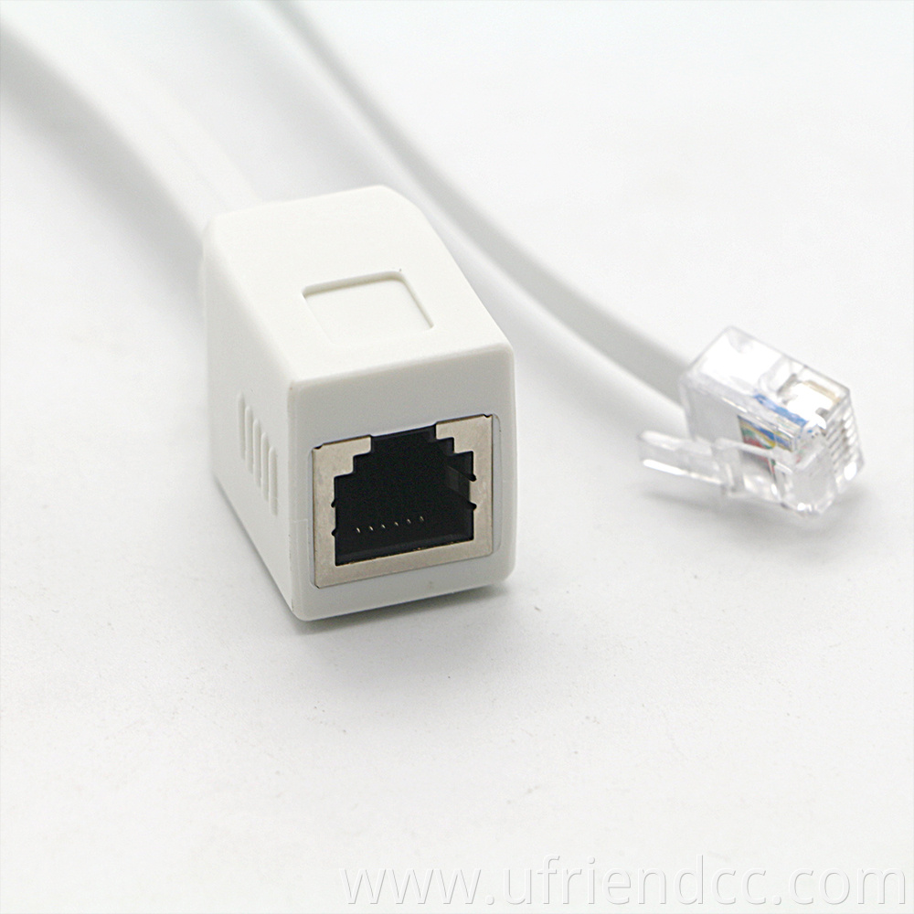 OEM Factory OEM RJ45 8P8C Male to RJ9 RJ11 6P4C RJ12 6P6C Female Ethernet Telephone Converter Adapter